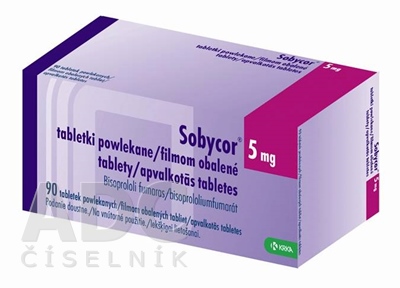 Sobycor 5 mg filmom obalené tablety