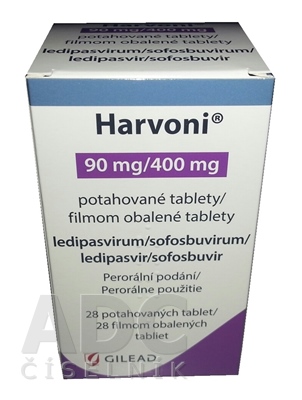 Harvoni 90 mg/400 mg filmom obalené tablety