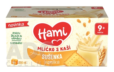 Hami mliečko s kašou s príchuťou Sušienka vanilka