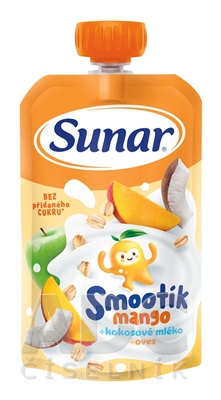 Sunar SMOOTÍK Mango, kokosové mlieko, ovos