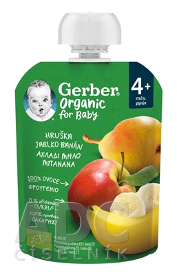 Gerber Organic Kapsička Hruška, jablko, banán