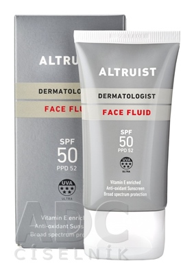 ALTRUIST Opaľovací krém na tvár SPF 50