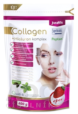 JutaVit Kolagén 10 g + Hyalurón komplex - Jahoda