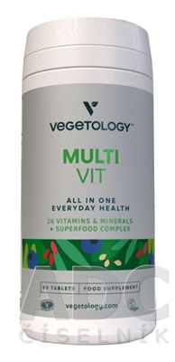Vegetology MULTI VIT- 26 Vitamins and Minerals