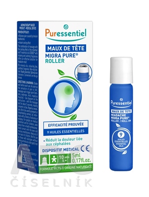 PURESSENTIEL MIGRA PURE Roll-on pri bolesti hlavy