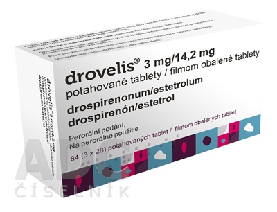 Drovelis 3 mg/14,2 mg filmom obalené tablety
