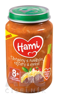 Hami Cestoviny s hovädzím, paradajkami a mrkvou