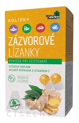 NaturProdukt ROLÍZKY Zázvorové Lízanky