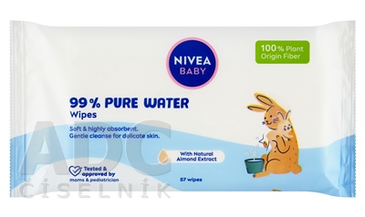 NIVEA BABY Čistiace obrúsky Pure Water