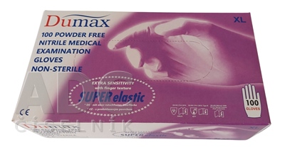 DUMAX RUKAVICE nitrilové vyšetrovacie