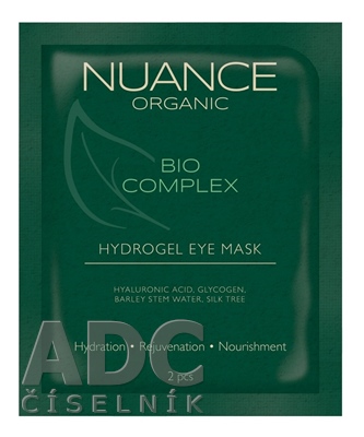 NUANCE ORGANIC BIO COMPLEX HYDROGEL EYE MASK