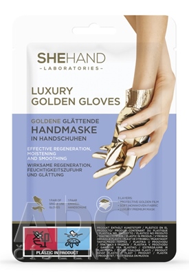 SheHand LUXURY GOLDEN Zlaté zjemňujúce rukavice