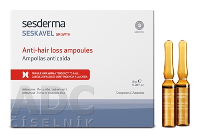 sesderma SESKAVEL Ampulky proti vypadávaniu vlasov