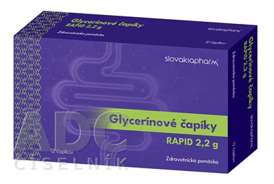 Slovakiapharm Glycerínové čapíky RAPID 2,2 g