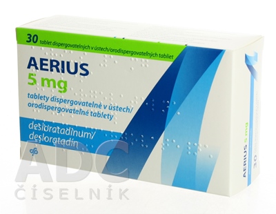 Aerius 5 mg orodispergovateľné tablety
