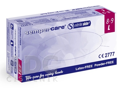 Sempercare Vyšetrovacie rukavice nitril skin2