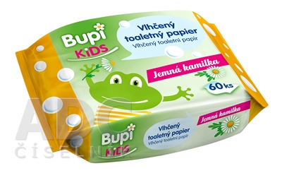 Bupi KIDS Vlhčený toaletný papier Jemná kamilka