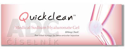 Quickclean 60 mg/3 ml Gél s hyaluronátom sodným