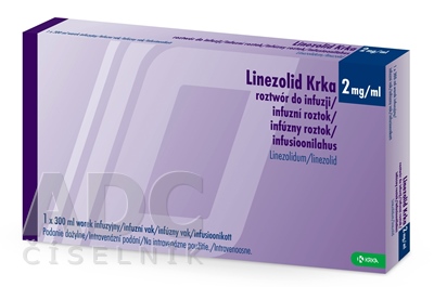 Linezolid Krka 2 mg/ml infúzny roztok