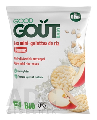 Good Gout BIO Mini ryžové koláčiky s jablkami