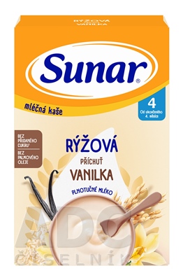 Sunar mliečna KAŠA RYŽOVÁ
