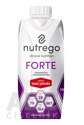 Nutrego FORTE s príchuťou lesná jahoda