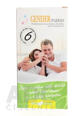 GENDERmaker - predbežný test pohlavia
