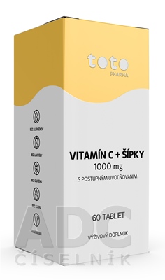 TOTO VITAMÍN C 1000 mg + ŠÍPKY