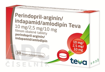 Perindopril-arginín/indapamid/amlodipín Teva