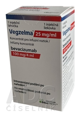 VEGZELMA 25 mg/ml infúzny koncentrát