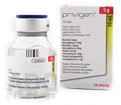 Privigen 100 mg/ml infúzny intravenózny roztok
