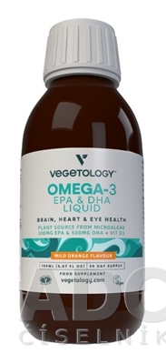 Vegetology Omega-3 Liquid (Mild Orange Flavour)