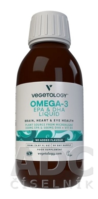 Vegetology Omega-3 Liquid (No Added Flavour)