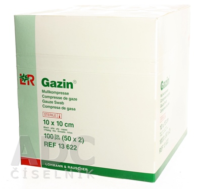 GAZIN KOMPRESY GÁZOVÉ STERILNÉ 10x10 cm