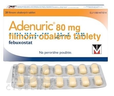 Adenuric 80 mg filmom obalené tablety