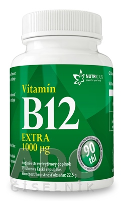 NUTRICIUS Vitamín B12 EXTRA 1000 μg