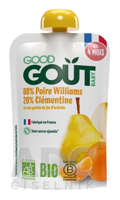 Good Gout BIO Hruška s klementínkou