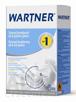 WARTNER prípravok na odstraňovanie bradavíc