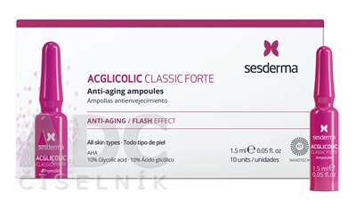 sesderma ACGLICOLIC CLASSIC FORTE ampulky