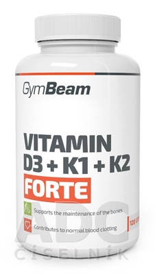 GymBeam VITAMIN D3+K1+K2 FORTE