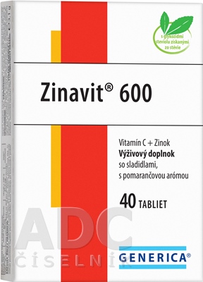 GENERICA Zinavit 600 s pomarančovou arómou