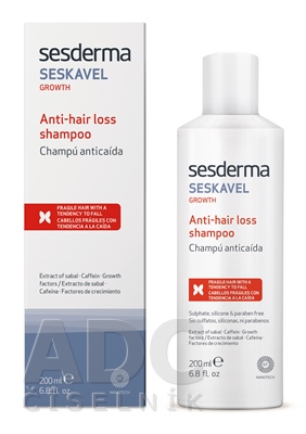 sesderma SESKAVEL Šampón proti vypadávaniu vlasov